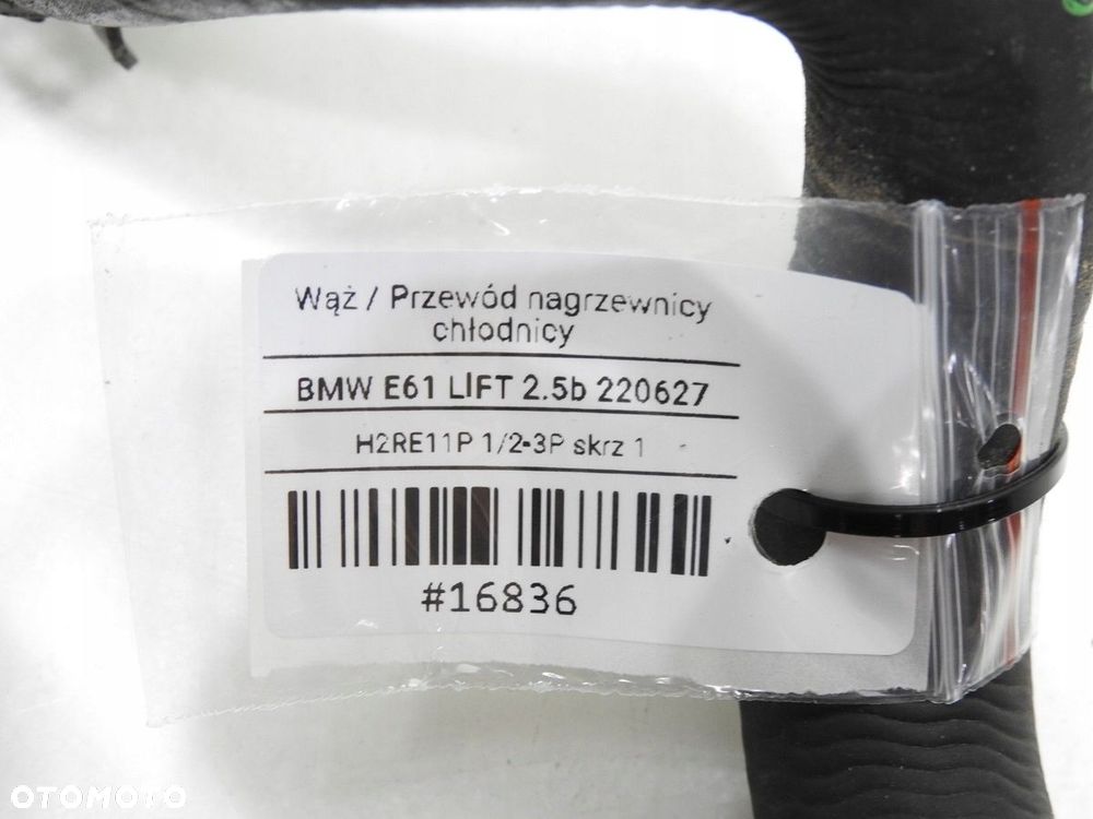 WĄŻ RURA NAGRZEWNICY WODY BMW E60 E61 2.5i 6910757 - 6