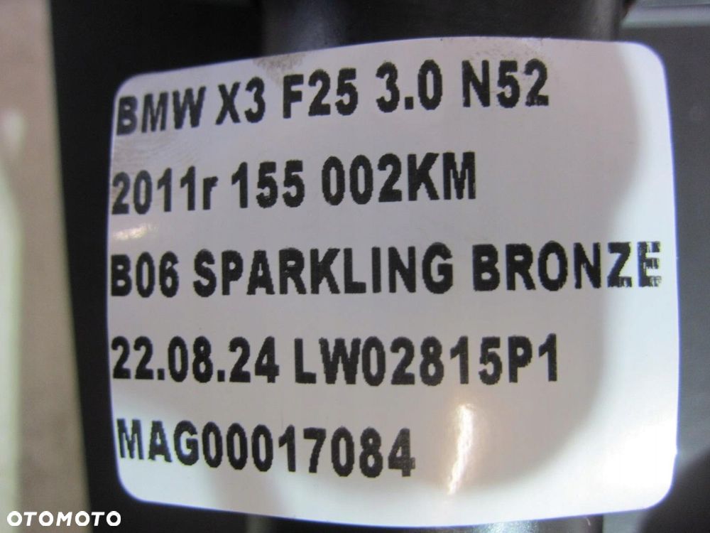 BMW X3 F25 X4 F26 WAŁ NAPĘDOWY PRZEDNI KRÓTKI PRZÓD 7589985 26207589985 - 7