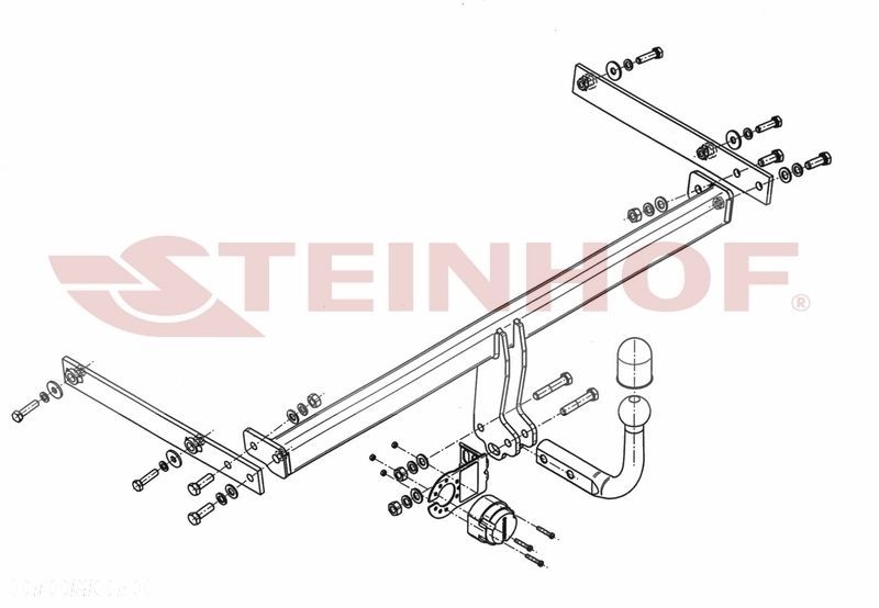 Hak Holowniczy + MODUŁ 7PIN  do Ford Fiesta od 2008 do 2017 - 2