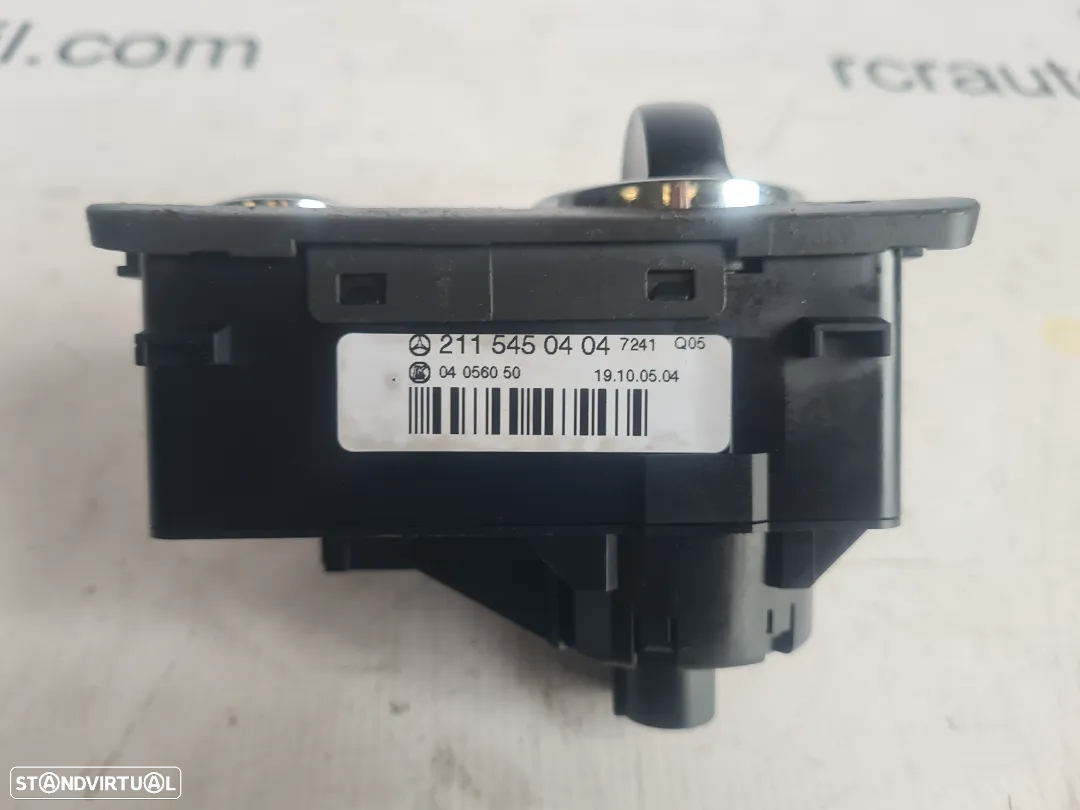 MODULO LUZ LUZES FAROIS SWITCH COMANDO COMUTADOR BOTÃO A2115450404 211545040 MERCEDES BENZ CLASS E W211 E220 CDI 150CV OM646961 646961 - 3
