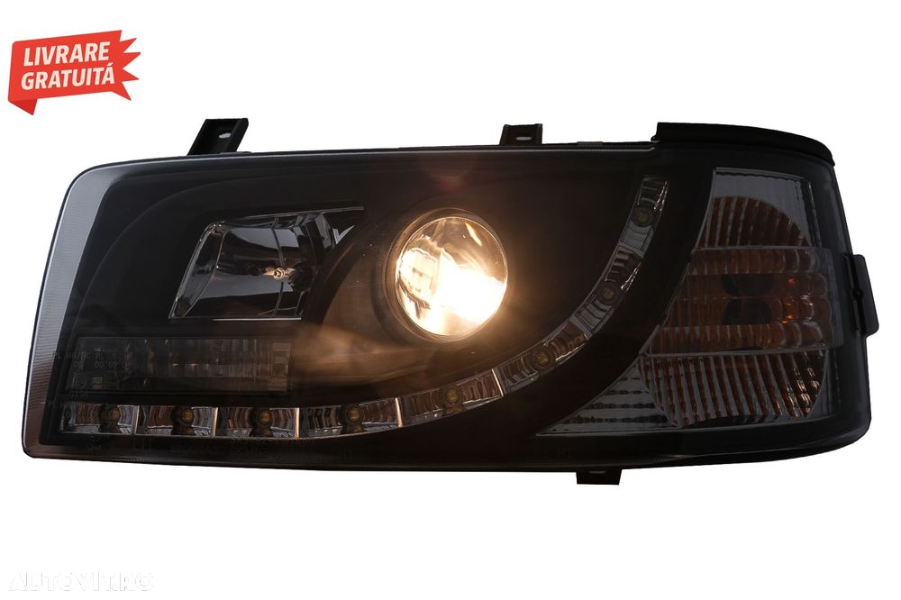 Faruri LED DRL VW Transporter T4 (1990-2003) Negru- livrare gratuita - 10
