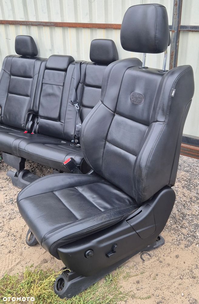 Siedzenia Fotele Przod Przednie Tył Kanapa CZARNE Overland Jeep Grand Cherokee WK2 2014- - 2