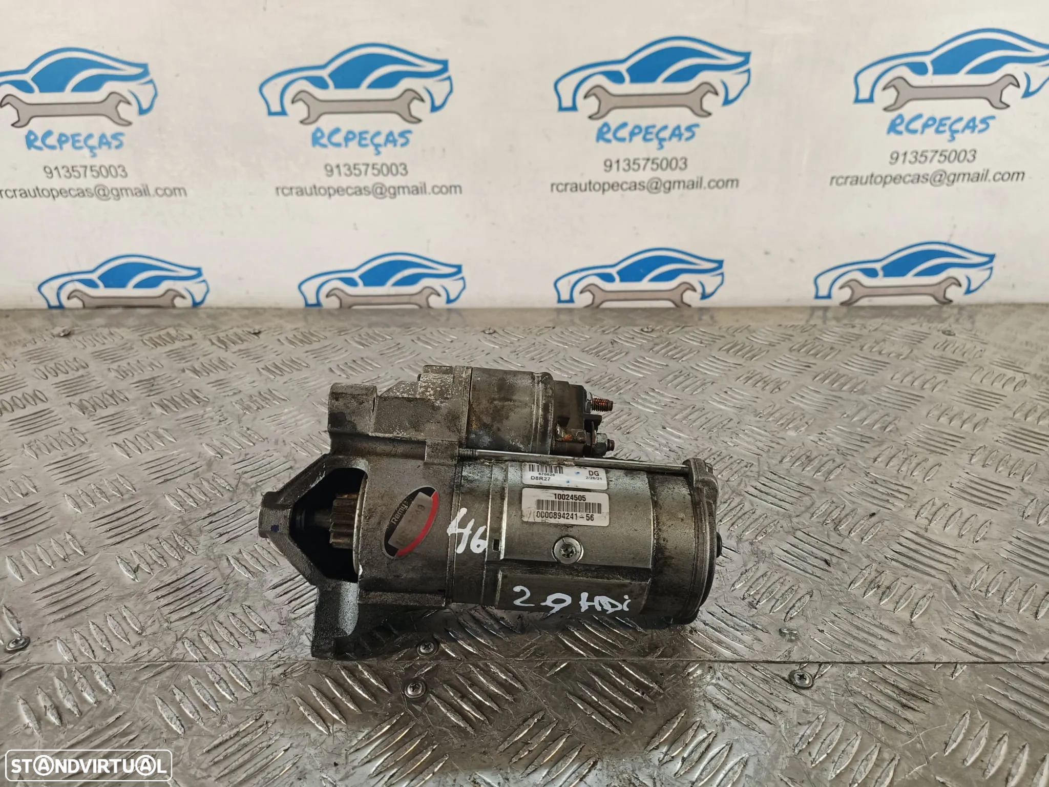 MOTOR ARRANQUE CITROEN BERLINGO 2.0 HDI 16V 163CV RHH 9646972280 D8R27 DS4 DS5 C8 C5 C4 - 4