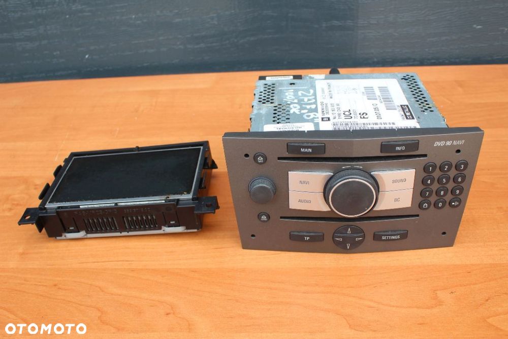 RADIO NAWIGACJA WYŚWIETLACZ KOLOROWY OPEL ZAFIRA B DVD 90 NAVI KOMPLET 55571403