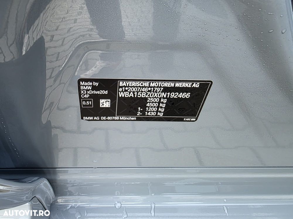 BMW X3 xDrive20d AT M Sport - 20