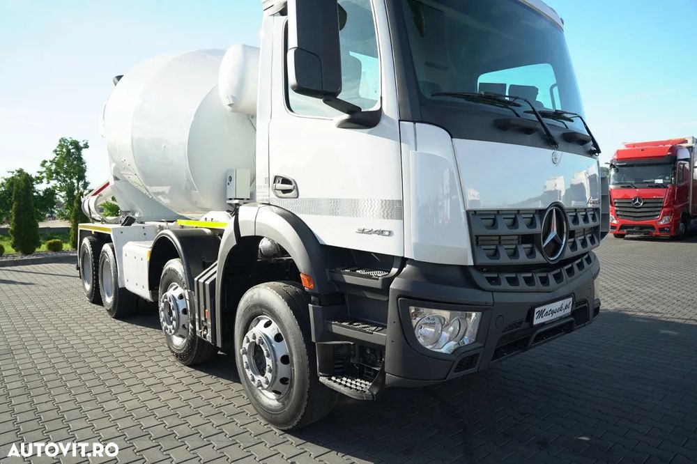 Mercedes-Benz AROCS 3240 / 9M3 BETONIERĂ / 8x4 / BETONIERĂ / AUTOMATĂ / CAMERĂ / - 11