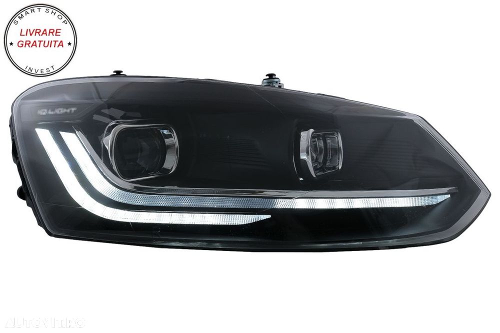 Faruri LED VW Polo 6R 6C (2010-2017) Semnalizare Dinamica- livrare gratuita - 2