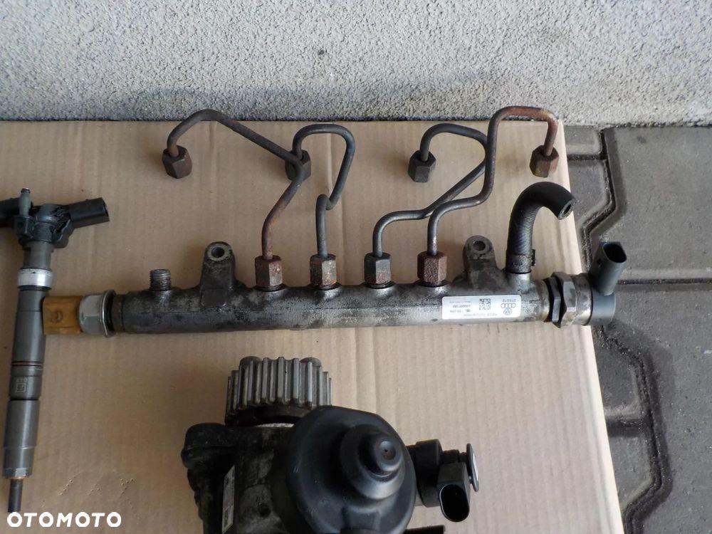 VW T5 T6 2.0 TDI WTRYSKI WTRYSKIWACZE POMPA WTRYSKOWA LISTWA ZESTAW UKŁAD PALIWOWY - 4