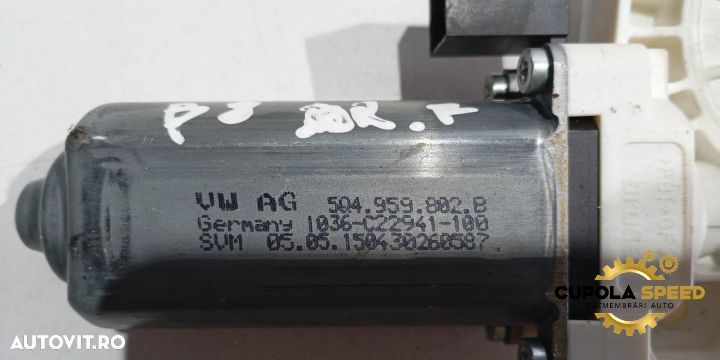 Motoras macara dreapta fata 5Q4959802B Volkswagen VW Passat B8 [2014 - 2