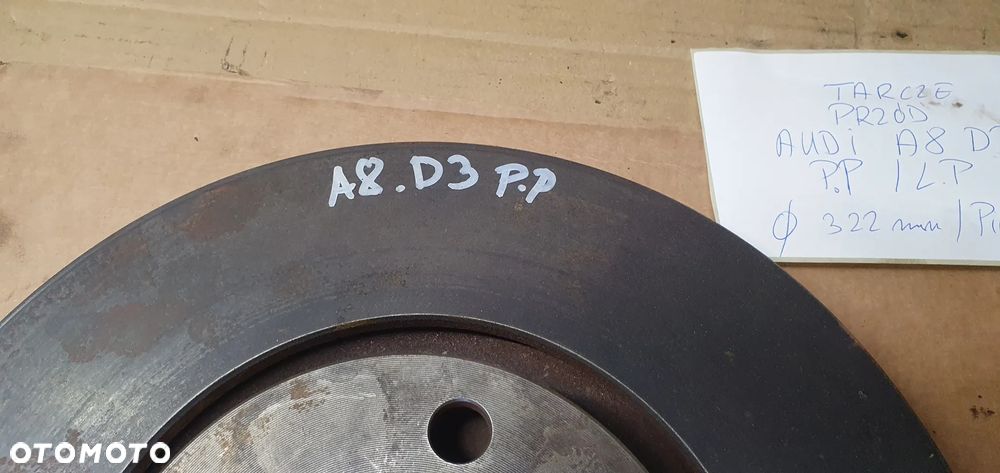 Tarcze hamulcowe przód przednie klocki Audi A8 D3 3.0 TDI 320mm - 7