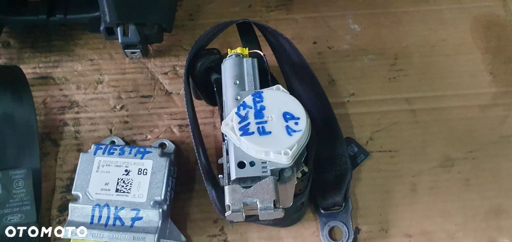 Konsola poduszki pasy AIRBAG sensor zestaw naprawczy Ford Fiesta MK7 ORYGINAŁ !!! - 9