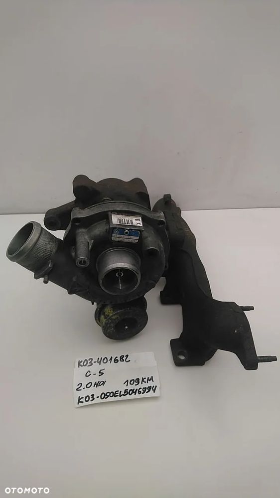 TURBINA 2.0 HDI 90KM 107KM 109KM 206 C5 K03-321246 K03-024DE5029629 - 10