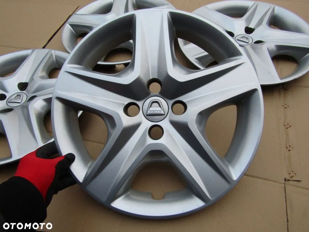 4x Kołpaki Strukturalne 16 Dacia Logan Lodgy Sandero Stepway 4x100 - 1