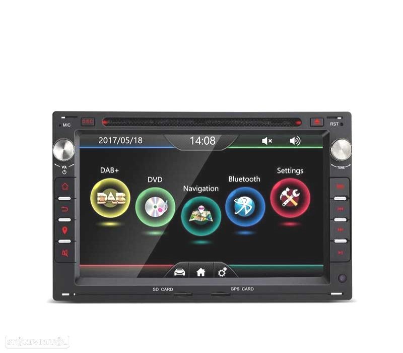 AUTO RADIO ANDROID 10 2DIN 7" PARA SEAT SKODA VOLKSWAGEN VW USB GPS TACTIL HD - 1