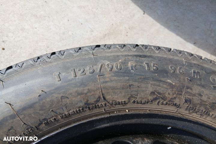 Roata de rezerva slim R15 1095069 2150330 3.05BX15H2 125/90 R15 10950 - 2
