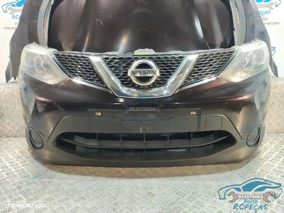 Frente Completa Nissan Qashqai II - J11 | 2013 a 2021 - Parachoques | Parachoque | Grelha | Grelhas | Otica | Oticas | Guarda Lamas | Lama | Capo | Capot | Reforço | Fibra | Radiador | Ventilador | Radiadores | Para-choques - 4