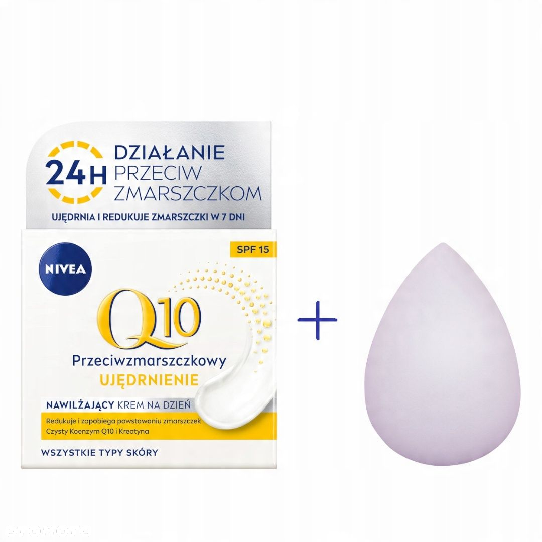 Krem przeciwstarzeniowy do twarzy Nivea Q10 UJĘDRNIENIE 15 SPF dzień 50ml - 7