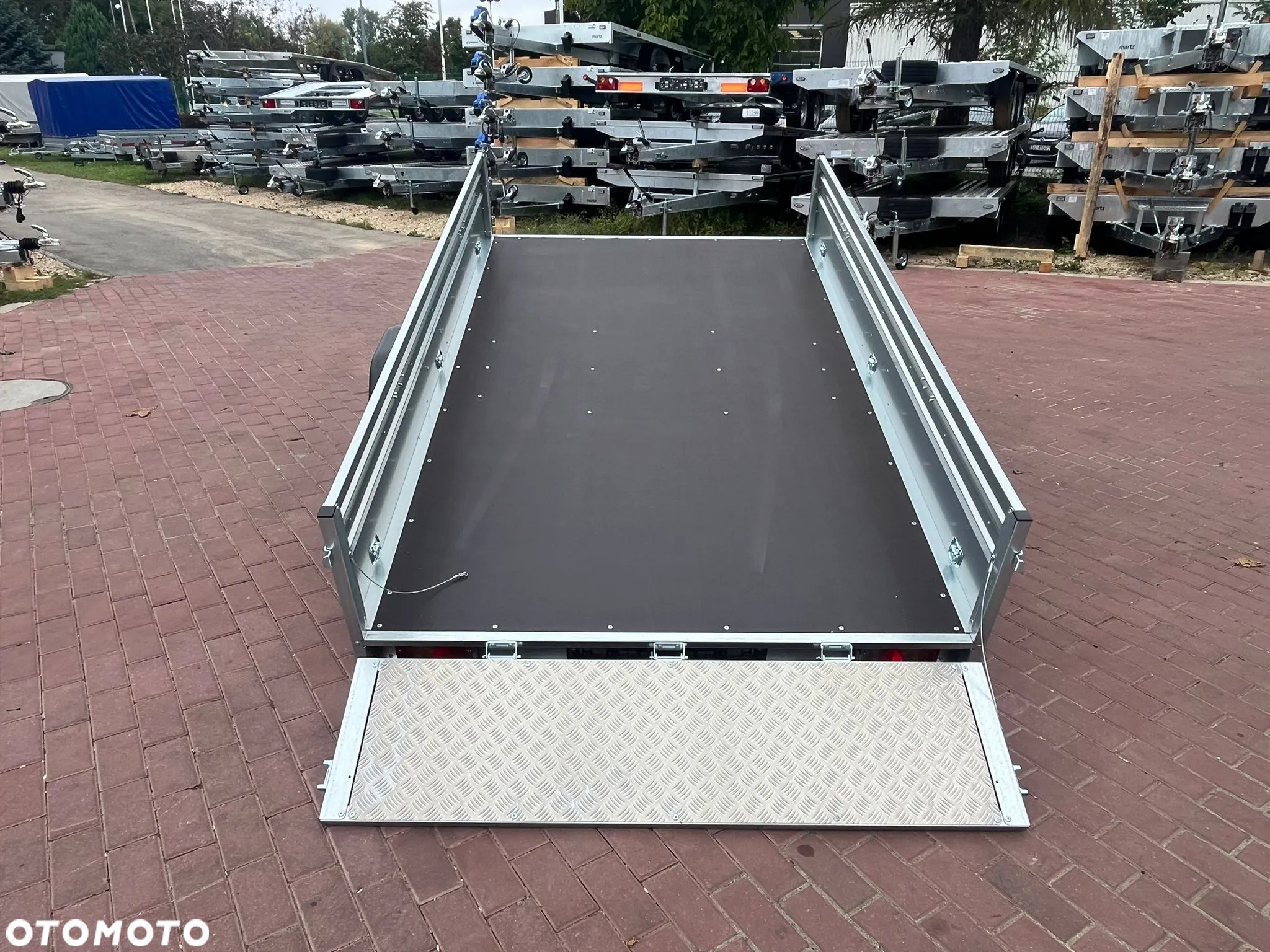 Brenderup Przyczepa Brenderup 2260WSUB 258x153x40cm WYSOKA BURTA DMC 750kg 1 osiowa uchylna quad traktorek atv multitransporter - 9