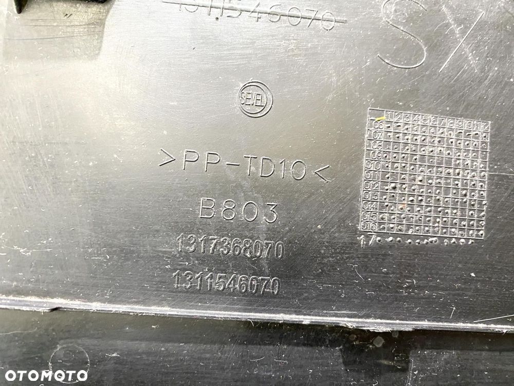 DUCATO BOXER JUMPER 14- LISTWA LEWA NA TYLNY BŁOTNIK DO MAX CZARNA ORGINAŁ - 8