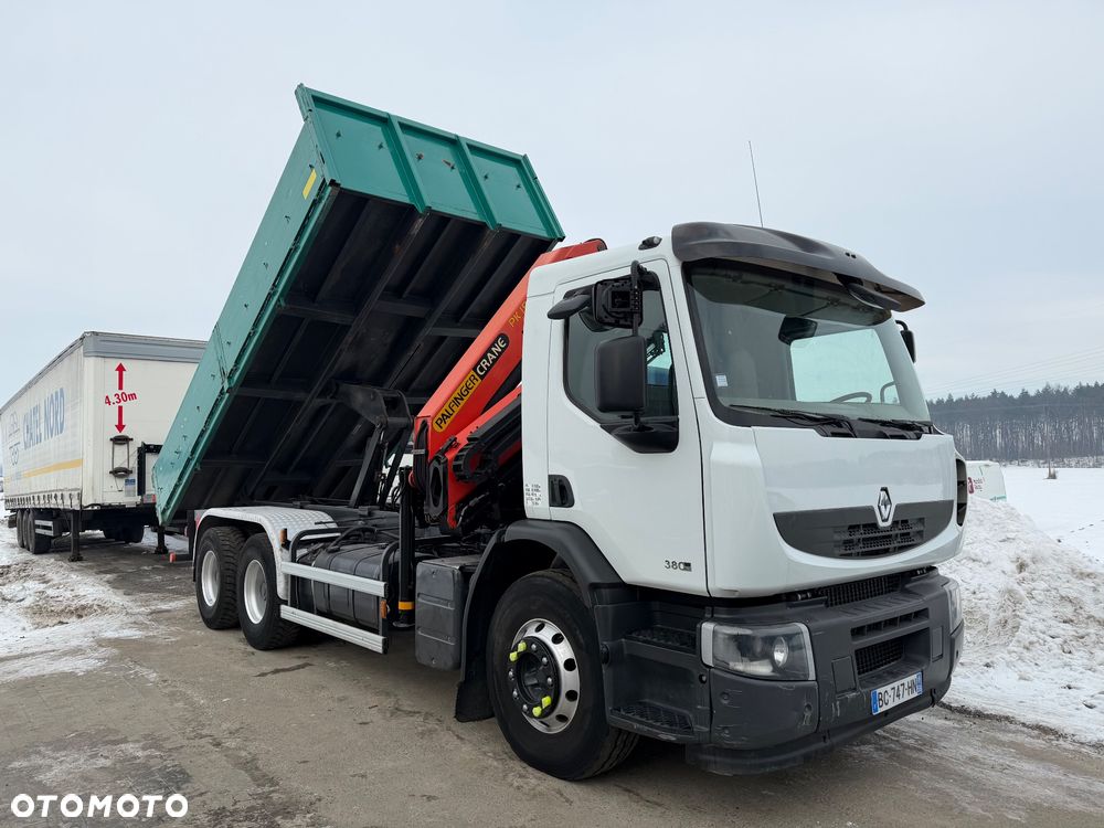 Renault PREMIUM LANDER 380 DXI 6X4 // DŹWIG HDS PALFINGER PK15500 RADIO PILOT // - 3