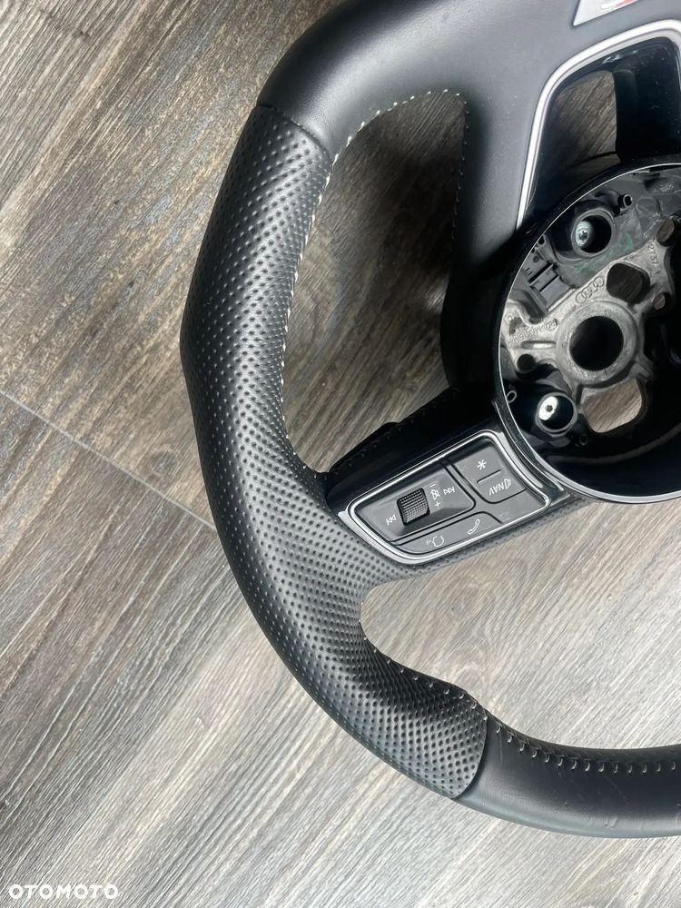 Audi A4 B9 A5 8W S-line kierownica ścięta skóra - 2