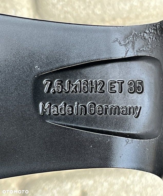 ALUFELGI CZARNE 16 FELGI ALUMINIOWE ALUSY VW SKODA SEAT AUDI MERCEDES 5x112 ET35 7,5Jx16H2 R16 - 8