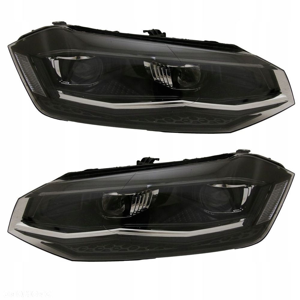 Reflektory Lampy kpl Day line Led Neon Tuning VW Polo VI 6 2g 2g0 2017-2021 - 2