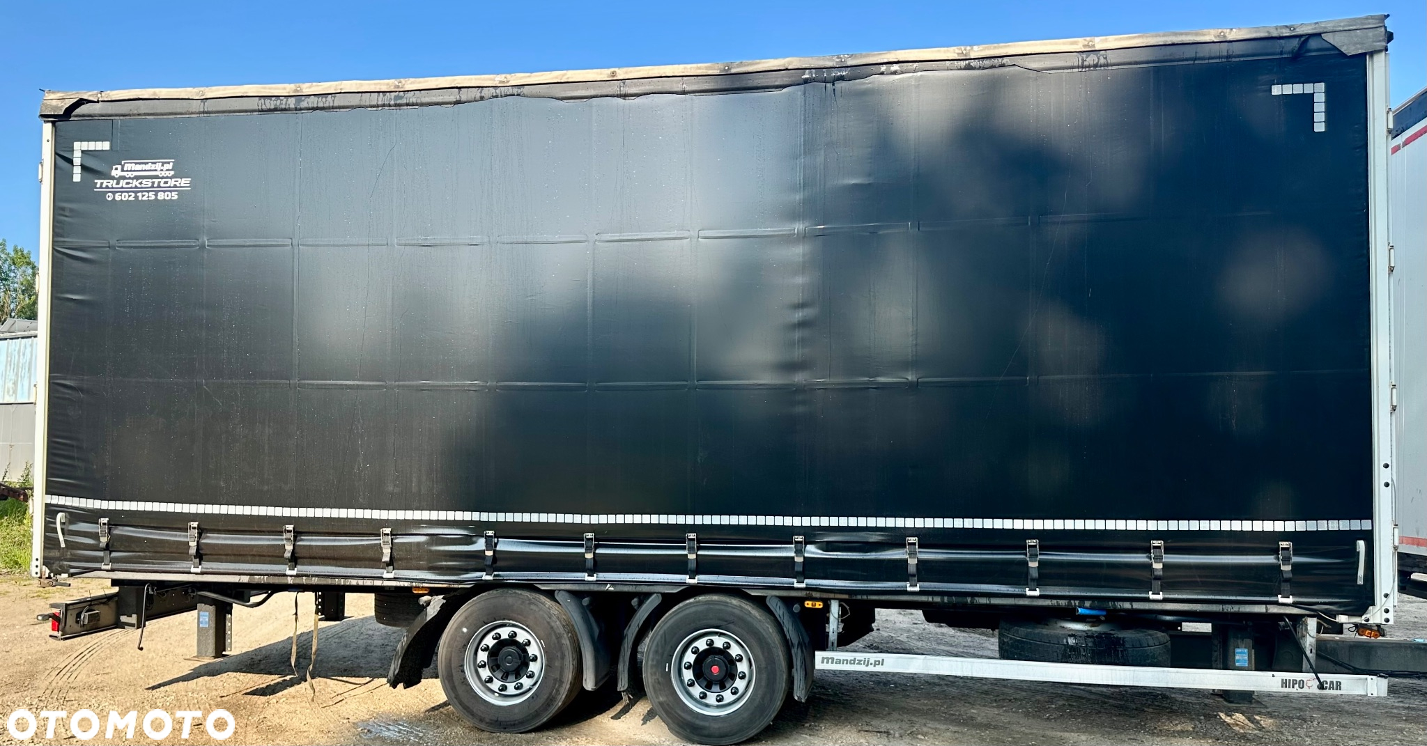 Panav PRZYCZEPA TANDEM HIPOCAR ZABUDOWA ALUMINIOWA PRZEJAZDOWA FIRANKA DŁ:8.20m NOWA PLANDEKA!!! OSIE SAF OŚ PODNOSZONA OPONY:445/45/19.5 WAGA:4800kg DMC:18000kg 2016r ŁADNA - 6