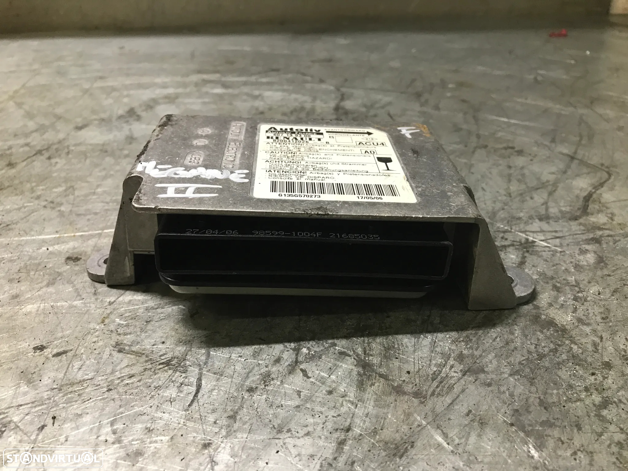 CENTRALINA DO AIRBAG RENAULT MEGANE II 607139300 8200412026-B - 2