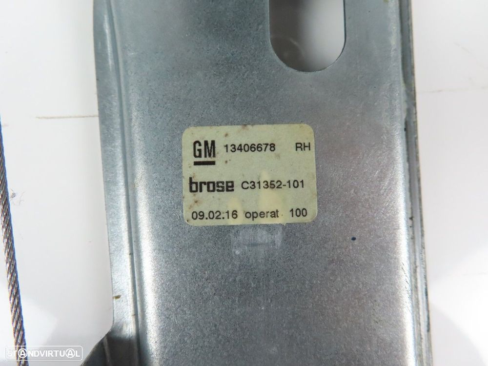 Elevador da Porta Com Motor Direito/Trás Seminovo/ Original OPEL ASTRA K (B16)/O... - 3