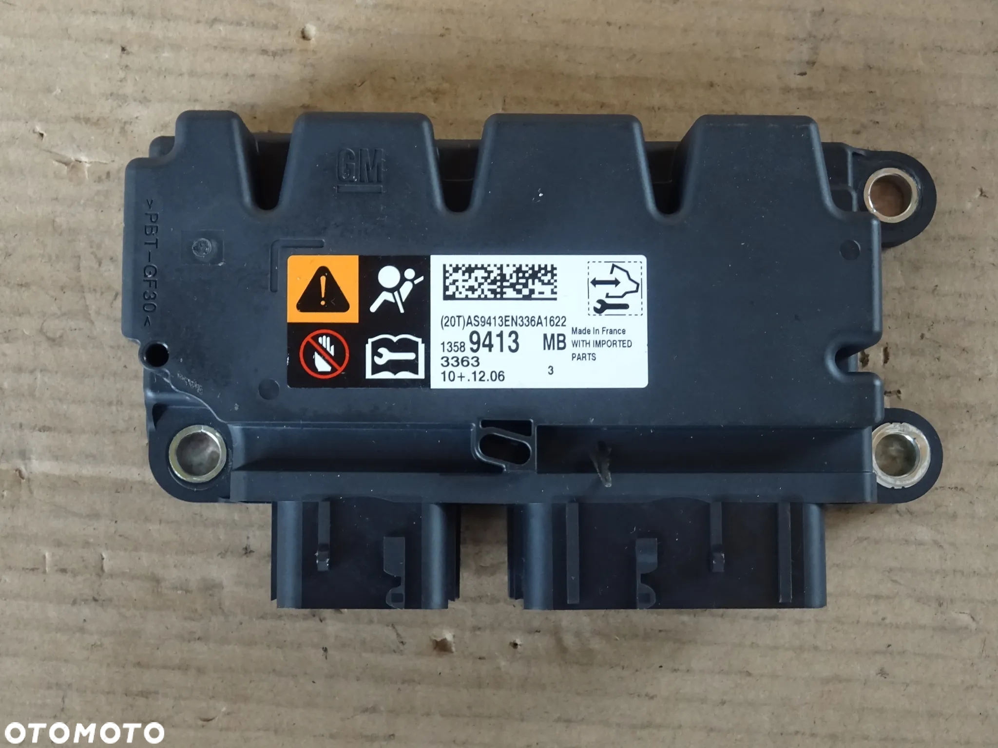 SENSOR AIRBAG MODUŁ STEROWNIK PODUSZEK POWIETRZNYCH NAPINACZY OPEL ZAFIRA C ASTRA J - 2