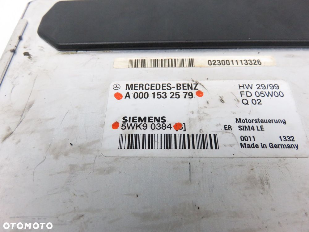 STEROWNIK MERCEDES W203 C 200 Kompressor A0001532579 5WK90384 - 4