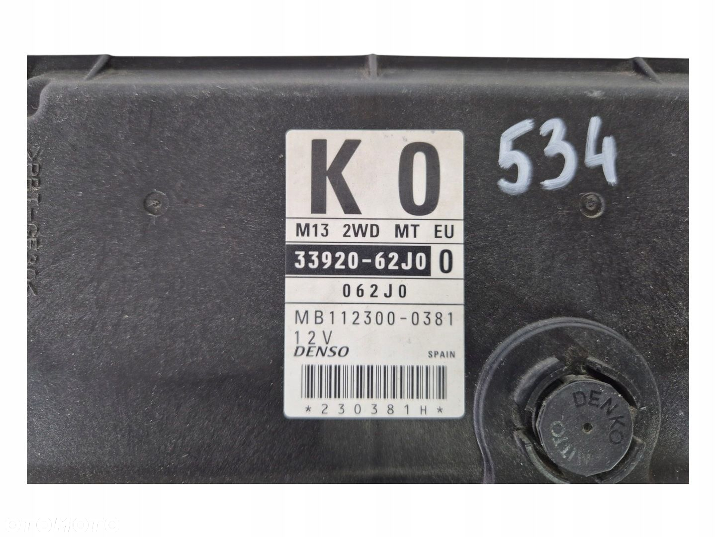 STEROWNIK SILNIKA MODUŁ KOMPUTER SUZUKI SWIFT MK6 1.3 33920-62J0 - 3