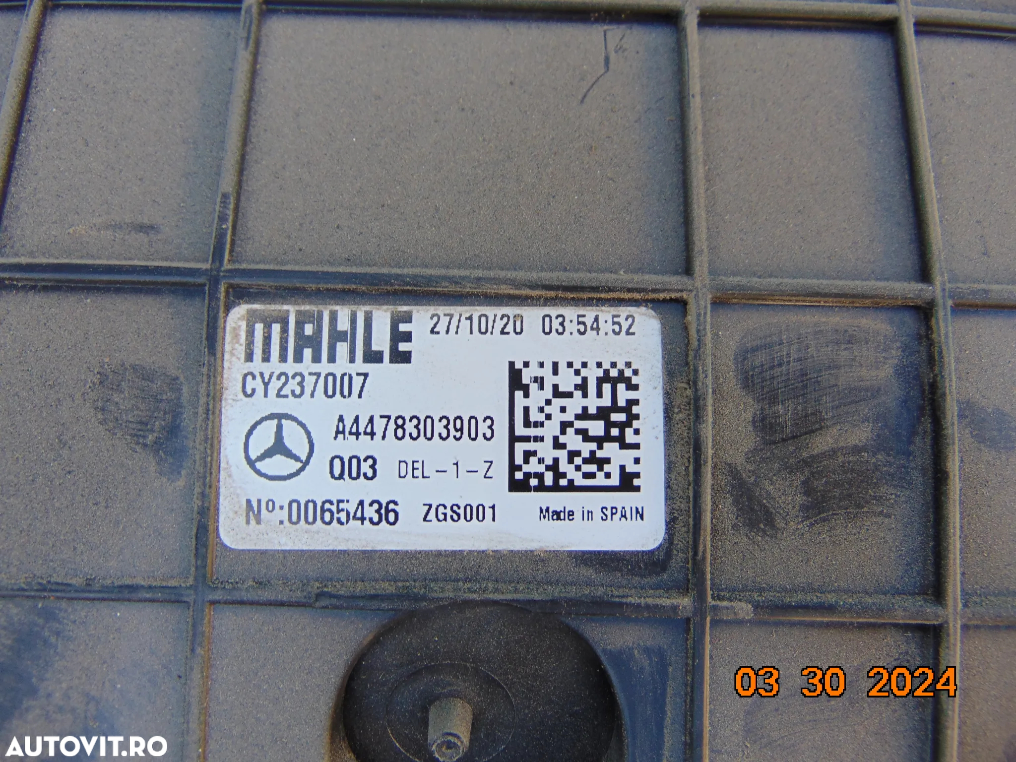 Aeroterma Mercedes Vito w447 viano v class tulumba clima bord ac - 4