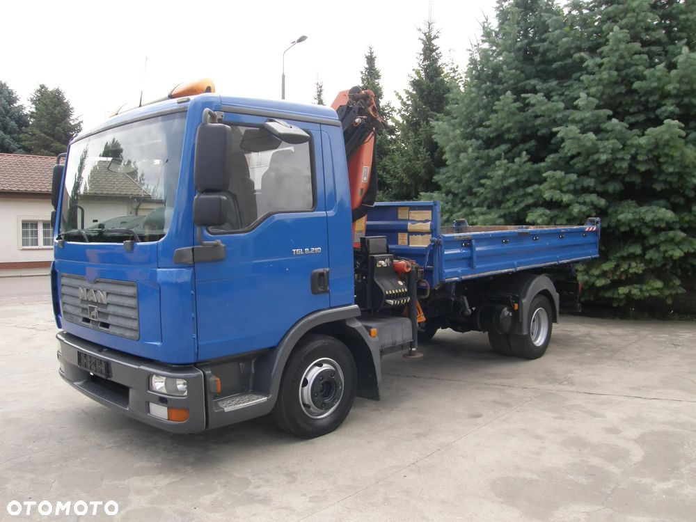 MAN TGL 8.210 2006 HDS Palfinger wywrotka Meiller-Kipper z Niemiec - 14