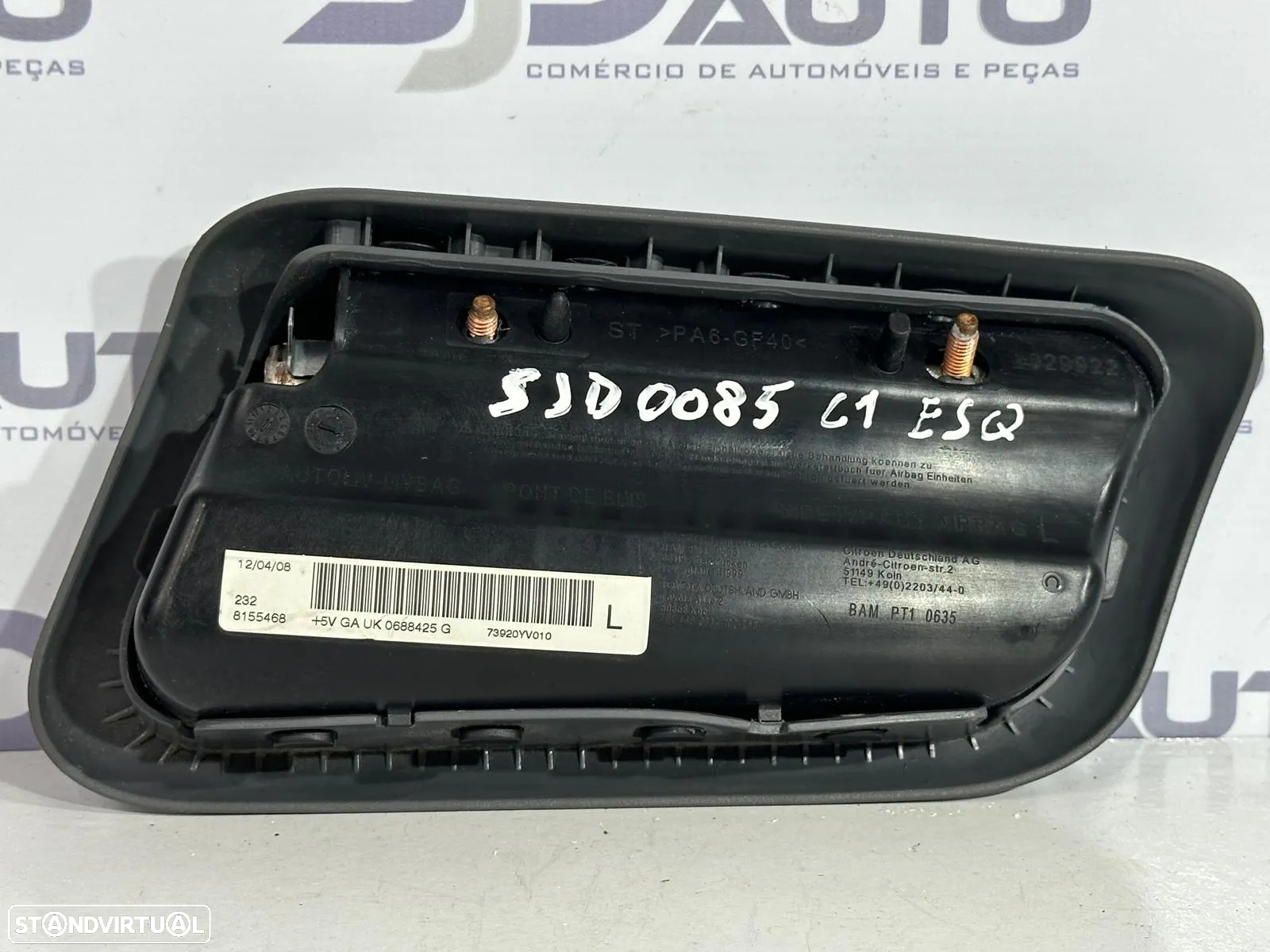 Airbag Banco Direito / Esquerdo - Peugeot 107 / Citroen C1 / Toyota Aygo - 7