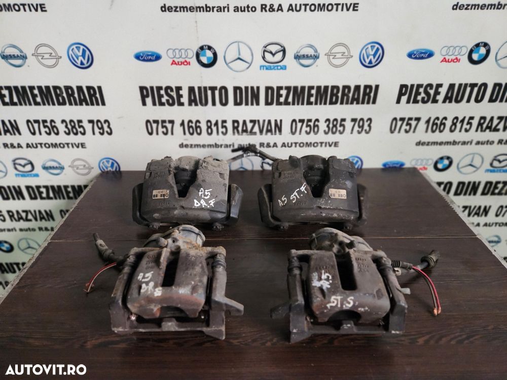 Etrieri Etrier Stanga Dreapta Fata Spate Electrici Audi A5 8T An 2007-2008-2009-2010-2011-2012-2013-2014-2015-2016 2.7 3.0 Tdi Dezmembrez Audi A5 8T 2.7 Tdi Euro 5 Motor CGKA Cutie Automata MMW Bixenon Volan Stanga - Dezmembrari Arad - 1