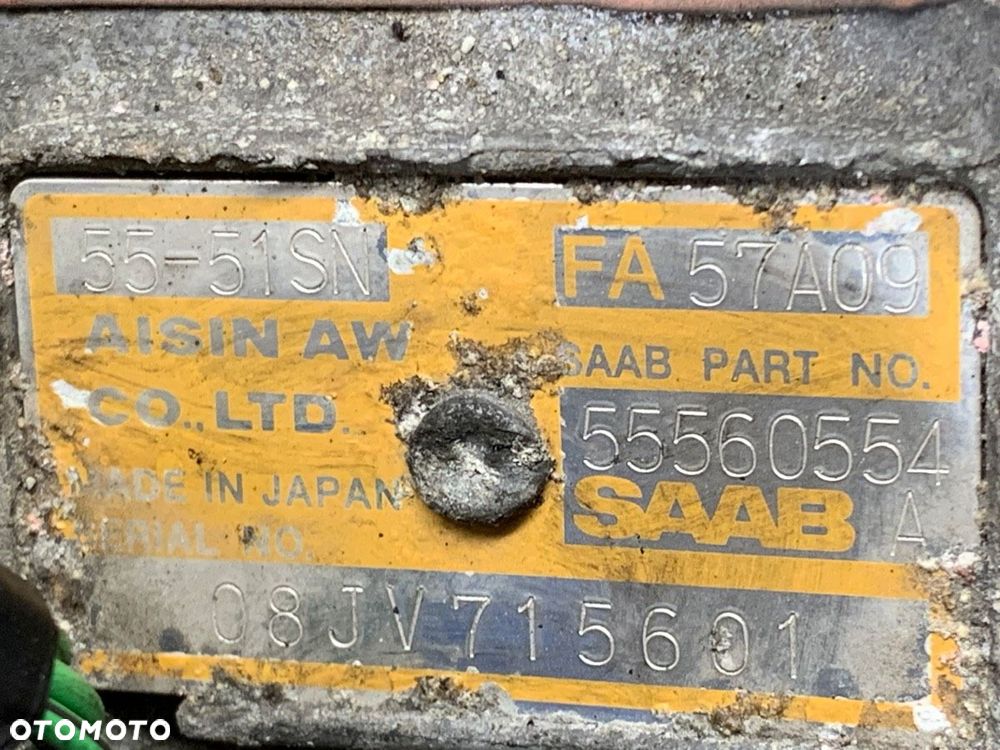 SKRZYNIA BIEGÓW  SAAB 9-5 Kombi (YS3E) 1998 - 2009 2.3 t BioPower 154 kW [210 KM] Benzyna / etanol - 8