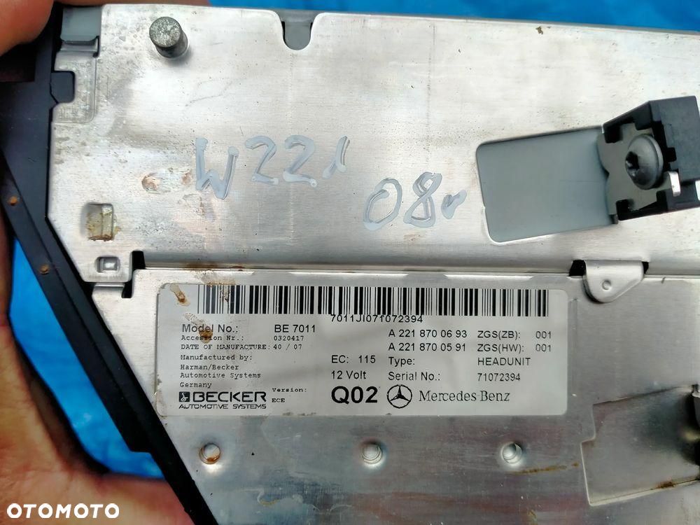Mercedes W221 S-Klasa Zmieniarka CD Radio A2218700693 A2218700591 - 2