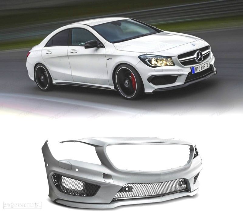 PARA-CHOQUES FRONTAL MERCEDES CLA C117 13-16 LOOK AMG CLA45 - 1
