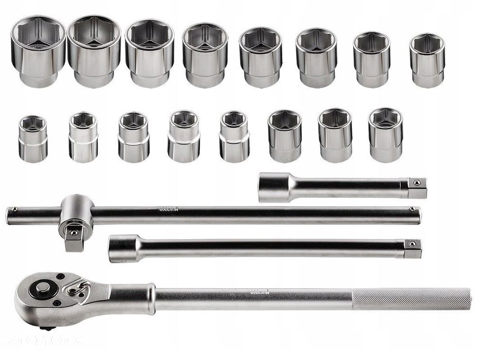 NEO KLUCZE NASADOWE ZESTAW KLUCZY NASADOWYCH 3/4" ZESTAW 21 SZTUK 08-061 - 4