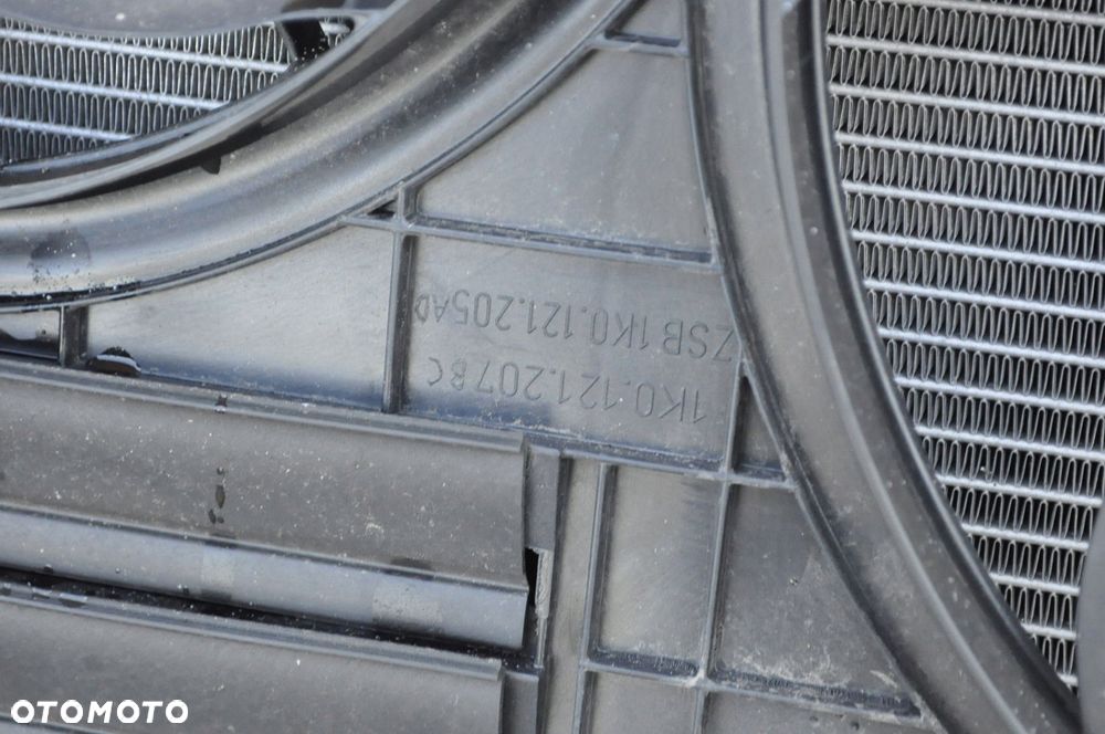TIGUAN I 2.0 TDI KOMPLET CHŁODNIC WENTYLATOR 5N0121253M 1K0121207BC - 4