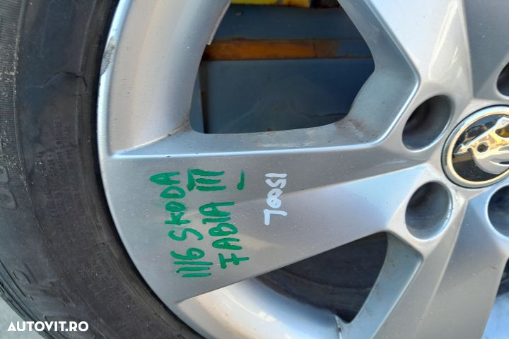 Jante aliaj cu anvelope 15 - set 185/60 R15 Skoda Fabia NJ [facelift] - 2