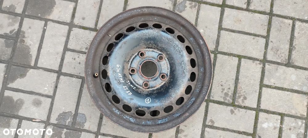 FELGI STALOWE 5x112 6Jx15 CALI ET37 AUDI VW 2 SZTUKI PARA - 4