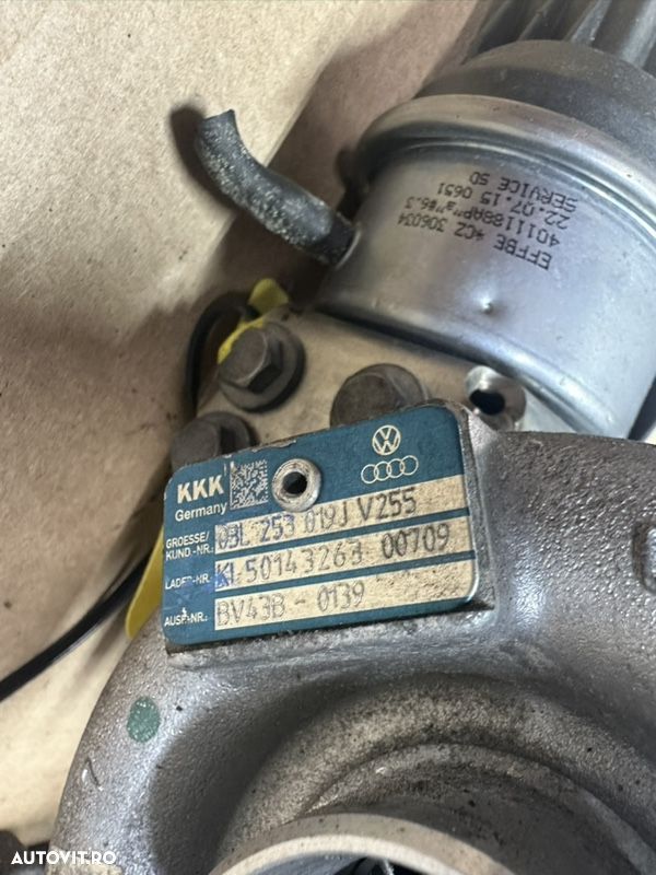 Turbina completa cu actuator VW 2.0 diesel tip motor CBA cod 03L253019J - 5