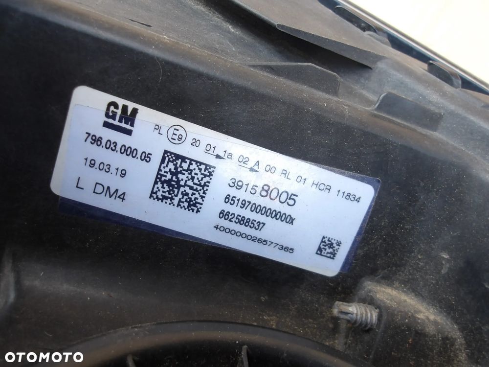 LAMPA LEWY PRZOD OPEL ASTRA K 39158005 - 11