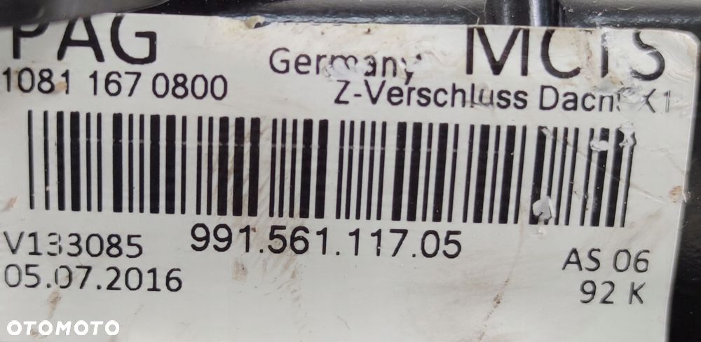 SILNIK DACHU PORSCHE 911 991 99156111705 - 7