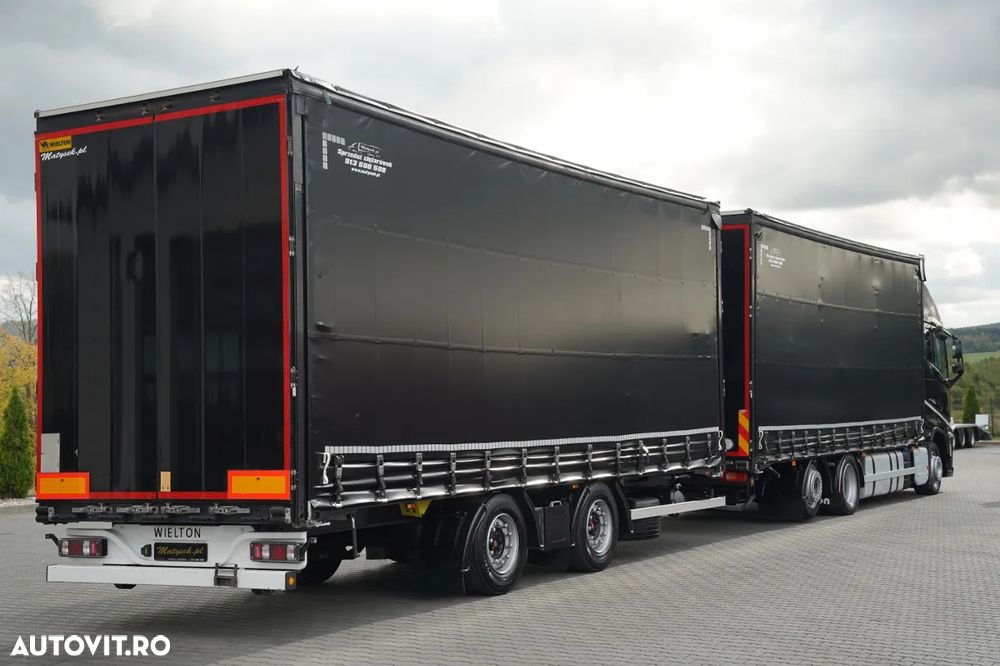Volvo FH 460 / ANSAMBLU TANDEM / 120 m³ / ÎNCĂRCARE PRIN TRAVERSARE (DRIVE-THROUGH) / 6x2 / I-SAVE / CLIMATIZARE STAȚIONARĂ / AXĂ RIDICABILĂ / PLAFON RIDICABIL / - 8
