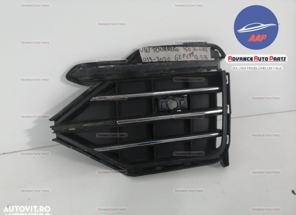 Grila Proiector Dreapta R Line originala Volkswagen VW Touareg generat - 3