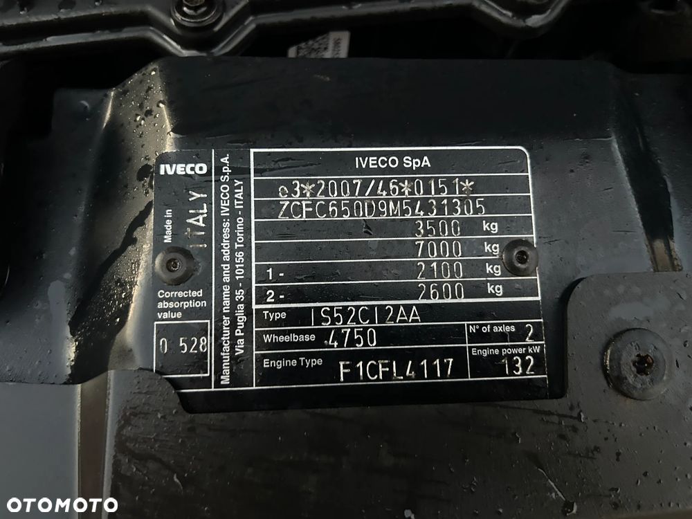 Iveco DAILY 50C180 ADR / FIRANKA 15 PALET / DMC 3500 KG / SUWANY i PODNOSZONY DACH / SILNIK 3.0 L - 180 KM / MANUAL / POLSKI SALON / MAX ROZSTAW 4.75 M !! - 6